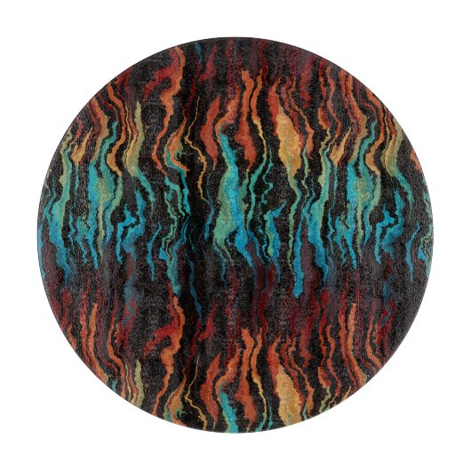 F.火の抽象芸術 カッティングボード (正面)