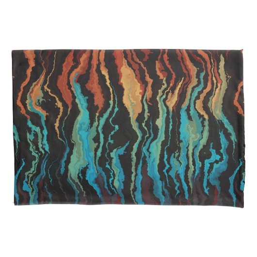 F.火の抽象芸術 枕カバー (正面)