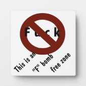 「F」爆弾 フォトプラーク (正面)