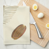 F.親切な貝殻の5つ キッチンタオル (四つ折り)