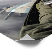 F-飛んでいる16C戦闘用《鳥》ハヤブサコックピットビュー ポスター (角)