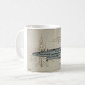 F-100によってすごいサーブルコーヒー・マグ コーヒーマグカップ (正面左)