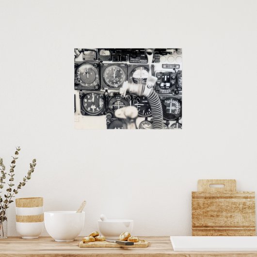 F-100 Instrument Panel ポスター (キッチン)