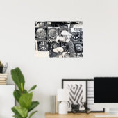 F-100 Instrument Panel ポスター (ホームオフィス)