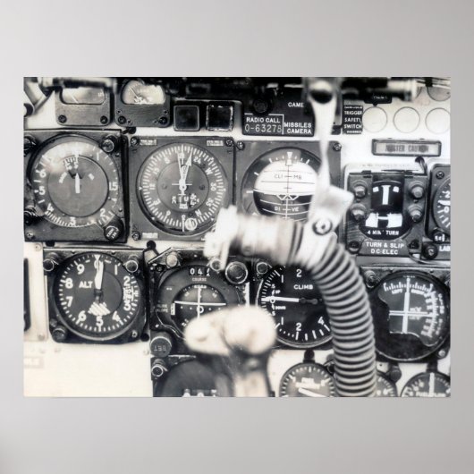 F-100 Instrument Panel ポスター (正面)