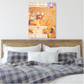 F.103v野外饗宴、詩集から, 1554 キャンバスプリント (インサイチュ (寝室))