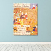 F.103v野外饗宴、詩集から, 1554 キャンバスプリント (インサイチュ (ウッドフロア))