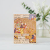 F.103v野外饗宴、詩集から, 1554 ポストカード (スタンド正面)