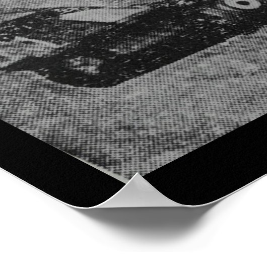 F-104スターファイタージェットの古い写真 ポスター (角)