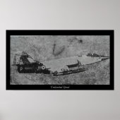 F-104スターファイタージェットの古い写真 ポスター (正面)