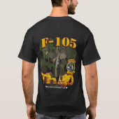 F-105野生のイタチ(暗いワイシャツ) Tシャツ (裏面)