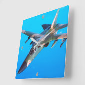 F-111アードバルク スクエア壁時計 (傾斜)