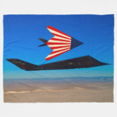 F-117よだやわ フリースブランケット (正面(横))