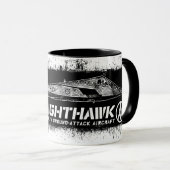 F-117アメリカヨタカ亜科11のozの信号器のマグ マグカップ (正面右)