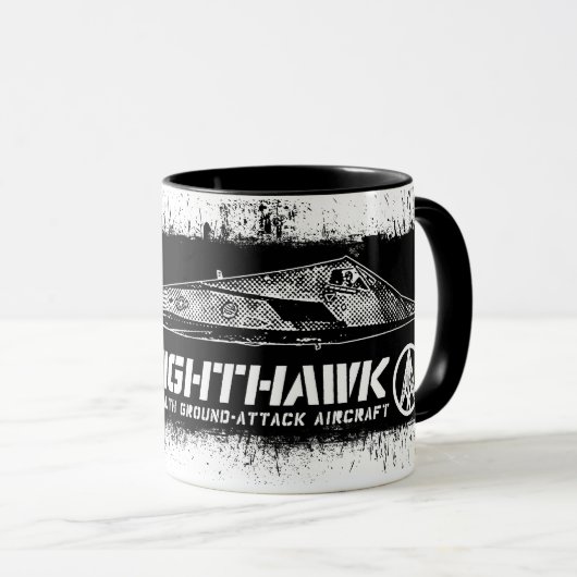 F-117アメリカヨタカ亜科11のozの信号器のマグ マグカップ (正面右)