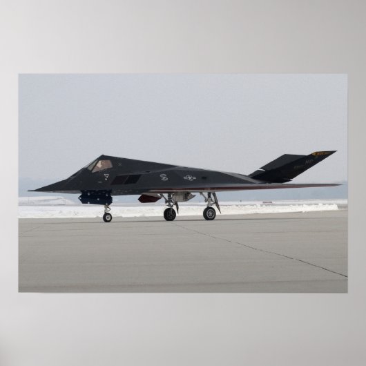 F-117ナイツォーク・ステルス戦闘機 ポスター (正面)