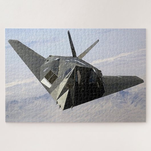 F-117 ナイトホーク: 正面ステルス ジグソーパズル (横)