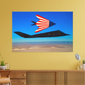 F-117 ナイトホーク 40x60 キャンバスプリント (インサイチュ (リビング))