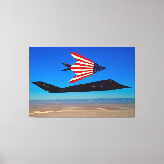 F-117 ナイトホーク 40x60 キャンバスプリント (正面)