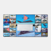 F-117 NIGHTAWK "モンタージュ" デスクマット (キーボード&マウス)