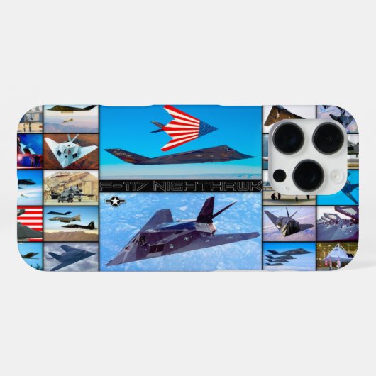 F-117 NIGHTAWK "モンタージュ" iPhoneケース (裏面横)