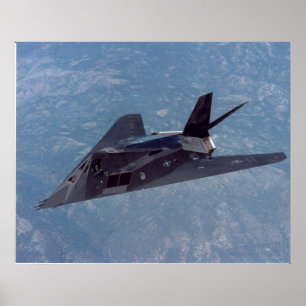 F-117 Nighthawk Stealth Fighter Aircraft ポスター