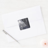 F-117Aよだかいが山を飛び越える スクエアシール (封筒)