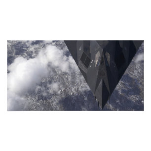 F-117Aよだかいが山を飛び越える フォトプリント