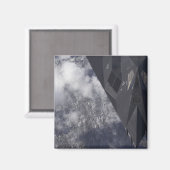 F-117Aよだかいが山を飛び越える マグネット (正面/裏面)