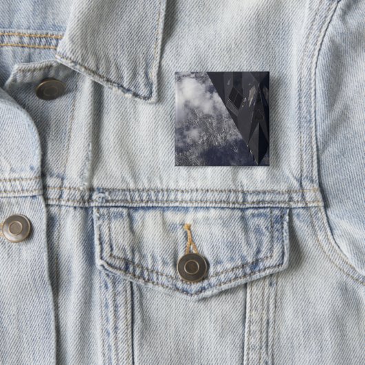 F-117Aよだかいが山を飛び越える 缶バッジ (インサイチュ)