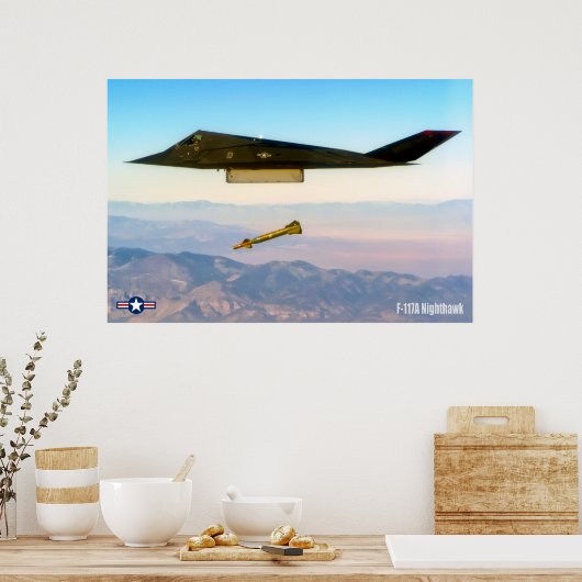 F-117Aよだかの ポスター (キッチン)