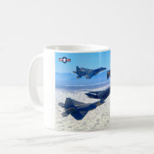 F-117A NIGHTAWK - F-4 F-15 F-22 コーヒーマグカップ (正面左)