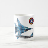 F-14雄猫の上銃 コーヒーマグカップ (中央)