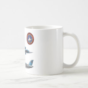 F-14雄猫の上銃 コーヒーマグカップ