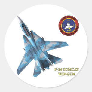 F-14雄猫の上銃 ラウンドシール