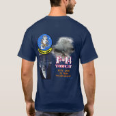 F-14雄猫-着色される暗闇 Tシャツ (裏面)