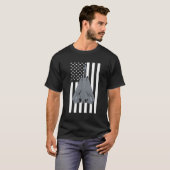 F-14 F14 Tomcat飛行機Usフラグ飛行機パイロット Tシャツ (正面フル)