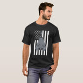 F-14 F14 Tomcat飛行機Usフラグ飛行機パイロット Tシャツ (正面フル)