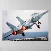 F-14 TOMCATの「アフターバーナー」ポスター ポスター (正面)