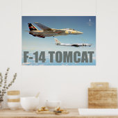 F-14 TOMCATの「クマ」ポスター ポスター (キッチン)