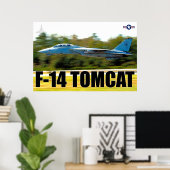 F-14 TOMCATの「テイクオフ」ポスター ポスター (ホームオフィス)
