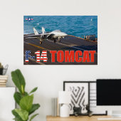 F-14 TOMCATの「トラップ」ポスター ポスター (ホームオフィス)