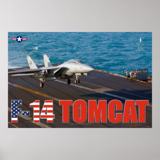 F-14 TOMCATの「トラップ」ポスター ポスター (正面)