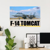 F-14 TOMCATの「プリフライト」ポスター ポスター (ホームオフィス)