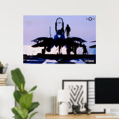 F-14 TOMCATの「プリフライト」ポスター ポスター (ホームオフィス)