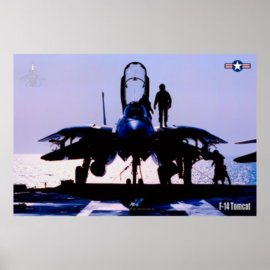 F-14 TOMCATの「プリフライト」ポスター ポスター (正面)