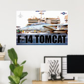 F-14 TOMCATの「起動」ポスター ポスター (ホームオフィス)