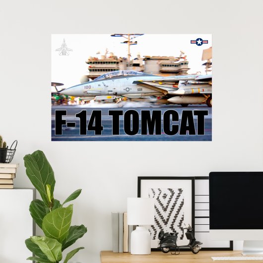 F-14 TOMCATの「起動」ポスター ポスター (ホームオフィス)
