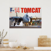 F-14 TOMCATの「起動」ポスター ポスター (キッチン)