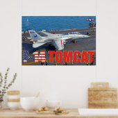 F-14 TOMCATの「起動」ポスター ポスター (キッチン)